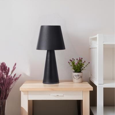 The Range Rechargeable Tri-Color Simple Design Table Lamp - Black