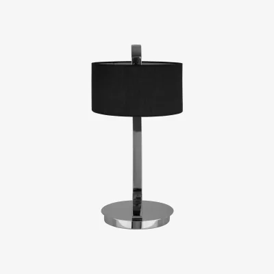 The Range Leyna Black and Chrome Table Lamp - Silver