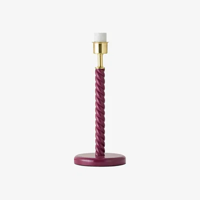 The Range Amara Twist Table Lamp Base Only - Pink