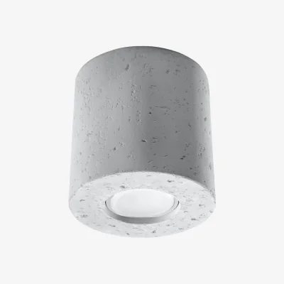 The Range Ceiling lamp ORBIS 1 grey - gray / Concrete