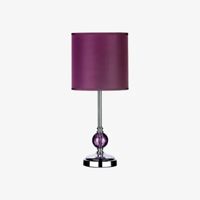 The Range Crackle Glass Purple shade Table Lamp - Purple