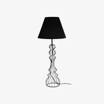 The Range Chicago Black Table Lamp - Black