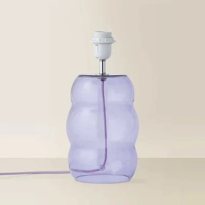 The Range Lolly Glass Bubble Table Lamp Base - Lilac