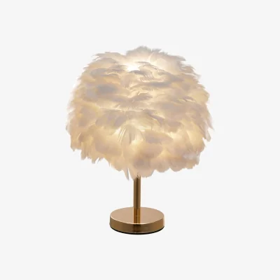The Range Chic Feather Table Lamp - Gold