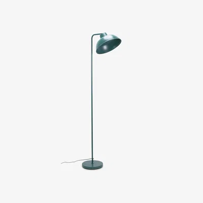 The Range Morris Floor Lamp with Angled Dome Shade with LED Bulb - Teal