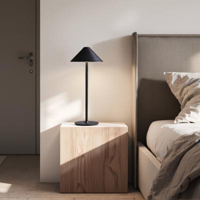 The Range Rechargeable Dimmable Umbrella-Style Table Lamp - Black