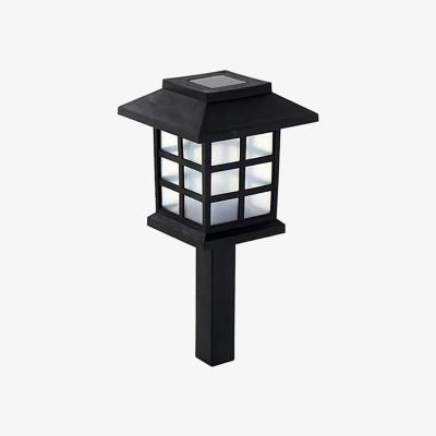 The Range Black Japanese house-shaped Solar Garden Lamp - Black