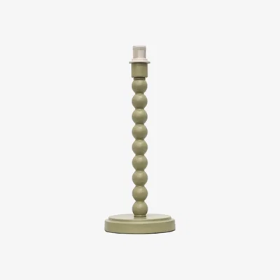 The Range Bobbin Base Only Table Lamp - Matt Sage Green Paint