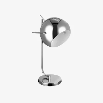 The Range Osborn Chrome and White Inside Table Lamp - Silver