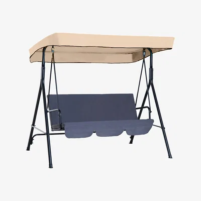 The Range Replacement Hammock Canvas Canopy Cover - Stone / 3 Seater