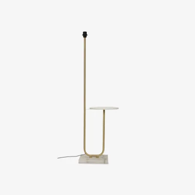 The Range Tavel Floor Lamp Base with Integrated Table - Gold