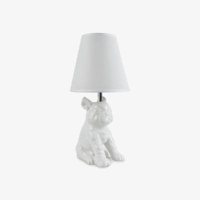 The Range Bull Dog Table Lamp - White / 19cm