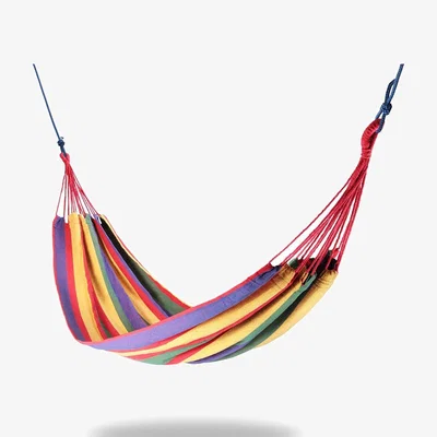 The Range Single Hammock with Travel Bag  Fittings Included - Purple