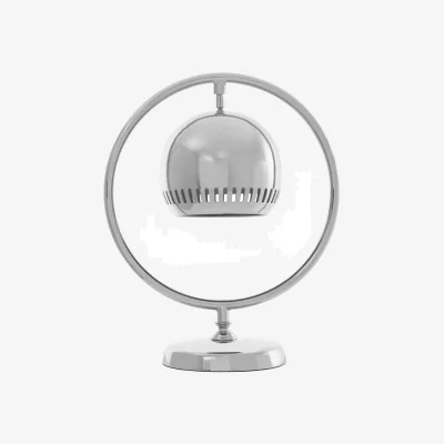 The Range Macon Circle Table Lamp - Silver
