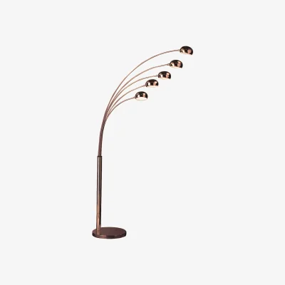 The Range Zeus 5 Arced Lights Floor lamp with EU Plug - Gold