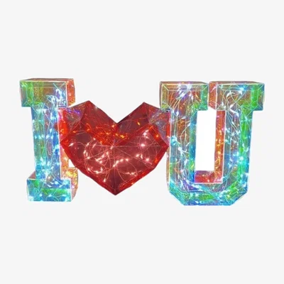 The Range I Love You Crystal Table Lamp - White