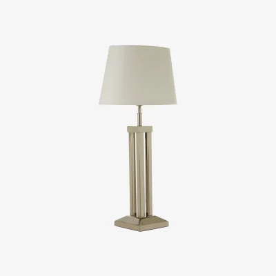 The Range Skye Table Lamp with Dual Rod Base - White