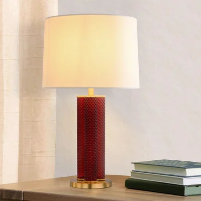 The Range Kiara Glass Table Lamp - Plum