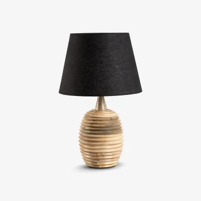 The Range Natural Wooden Table Lamp - Brown