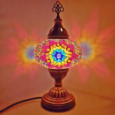 The Range Turkish Moroccan Table Desk Lamp Mosaic Glass CE - Style -18 - Bronze