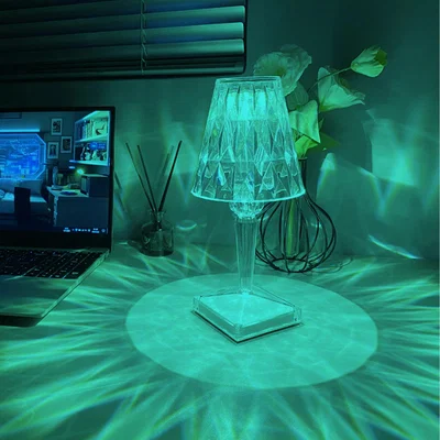The Range Crystal Effect LED Table Lamp - Transparent