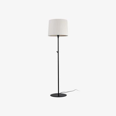 The Range Samba Floor Lamp Round Tappered Shade - White