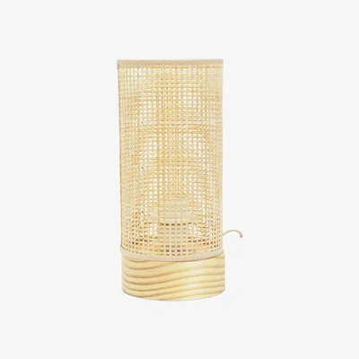 The Range Elsa Wooden Table Lamp - Natural / Bamboo / No