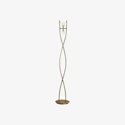 The Range Rosa Floor Lamp Brass