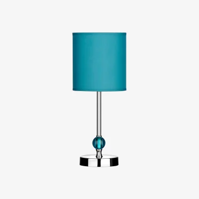 The Range Evaine Teal Acrylic Ball Table Lamp - Blue