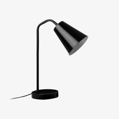 The Range Shaina Black Metal Modern Desk Lamp - Black