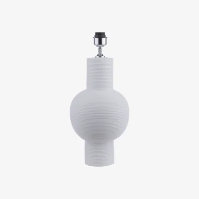 The Range Kiara Table Lamp White Ceramic Base Only