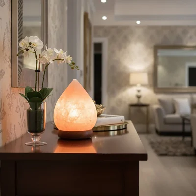 The Range Nepal Teardrop Salt Lamp - Orange