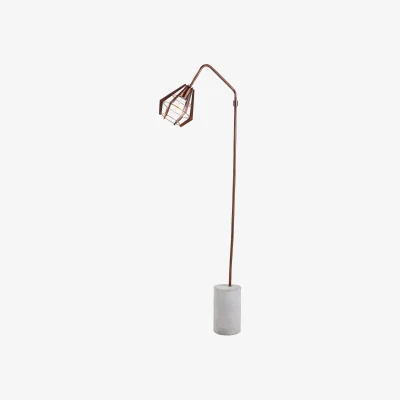 The Range Modern Rustic Floor Lamp with Concrete Base - Grey