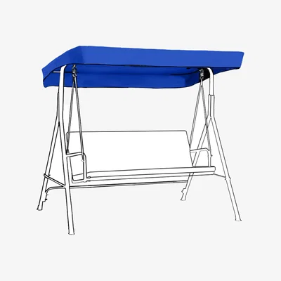 The Range Replacement Garden Hammock Swing Chair Cover - Royal / 107cm / 2