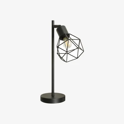 The Range Angus Geometric Adjustable Table Lamp - Matt Black / 23cm