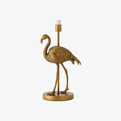 The Range Flo Flamingo Brushed Bronze Table Lamp Base Only - Bronze