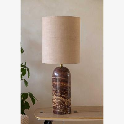 Rockett St George Wine Red Marble Table Lamp - Base Only