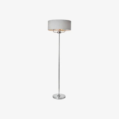The Range Celia 3 Light Floor Lamp - Chrome
