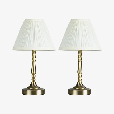 The Range Sienna Touch Table Lamps - Set of 2 - Gold