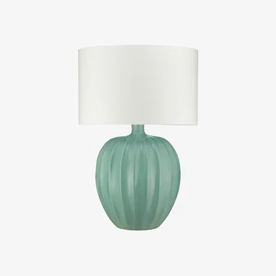 The Rug Seller Kristiana Ceramic Lamp by William Yeoward in Duck Egg Blue