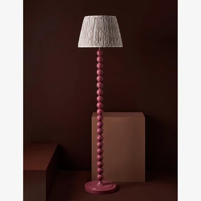 Rose & Grey Raddle Lamp Base in Cherry