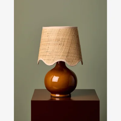 Rose & Grey Vanessa Lamp in Brick Brown