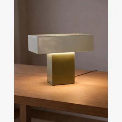 Rose & Grey Grato Recto Table Lamp in Jungle
