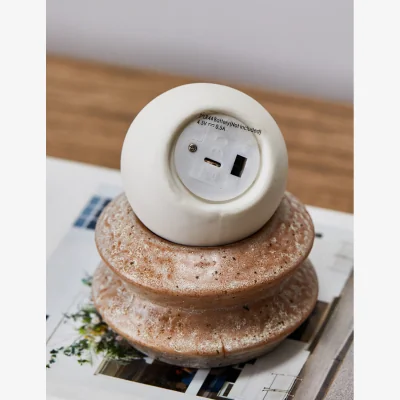 Rose & Grey Small Stone Table Lamp