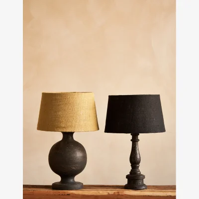 Rose & Grey Nkuku Urku Crackle Lamp Base - Thin or Wide