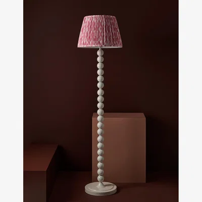 Rose & Grey Raddle Floor Lamp Base in Chalky White