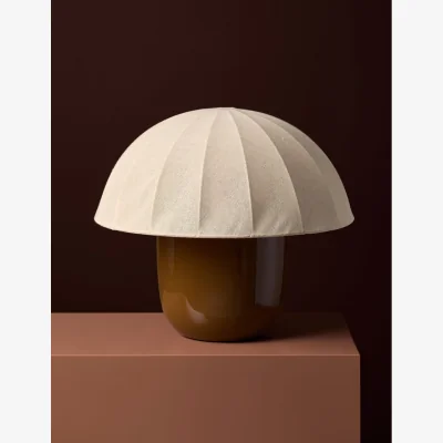 Rose & Grey Enoki Lamp in Caramel