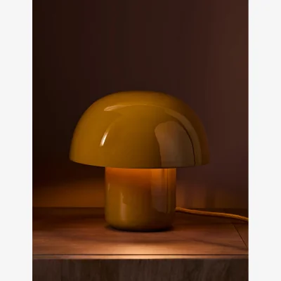 Rose & Grey Morel Lamp in Mustard