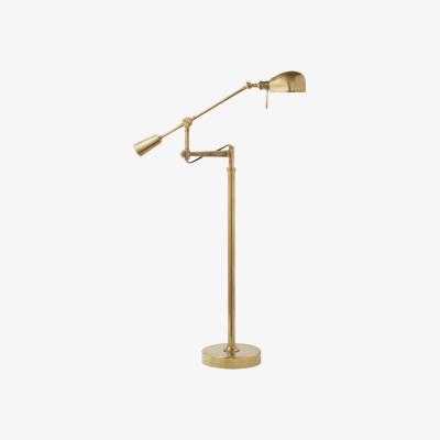 Tobias Oliver Visual Comfort | RL '67 Boom Arm Floor Lamp | Natural Brass