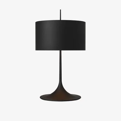 Tobias Oliver Visual Comfort | Barbara Barry | Spinet 26 Modern Trumpet Table Lamp | Matte Black